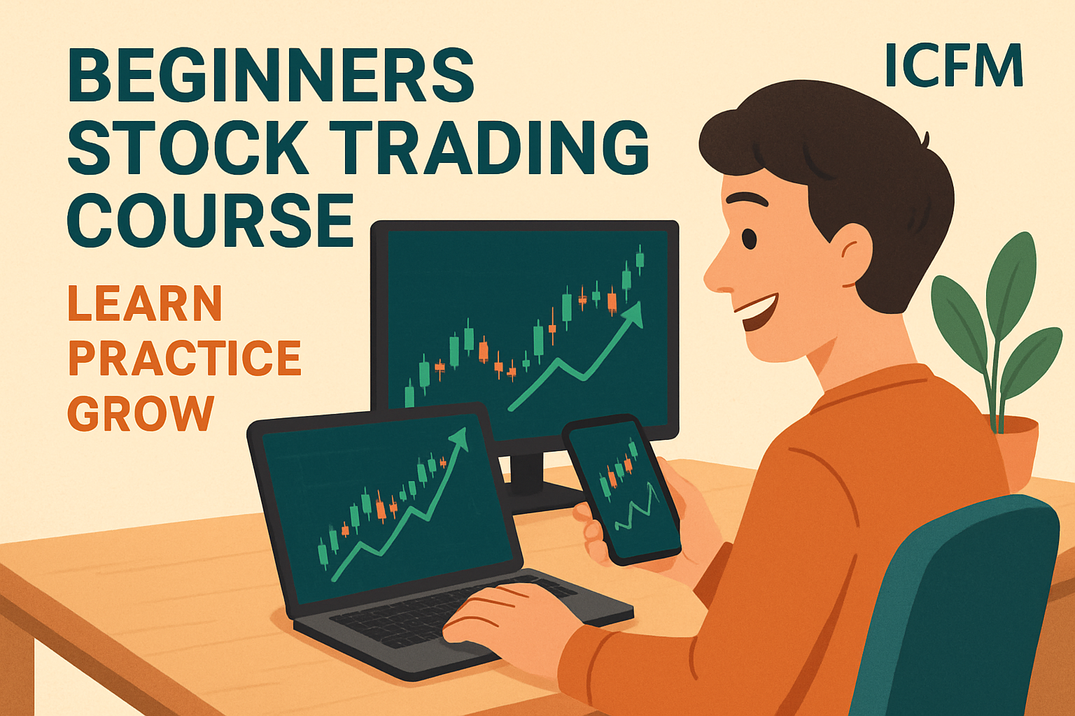 Hands-on training in stock trading for beginners at ICFM