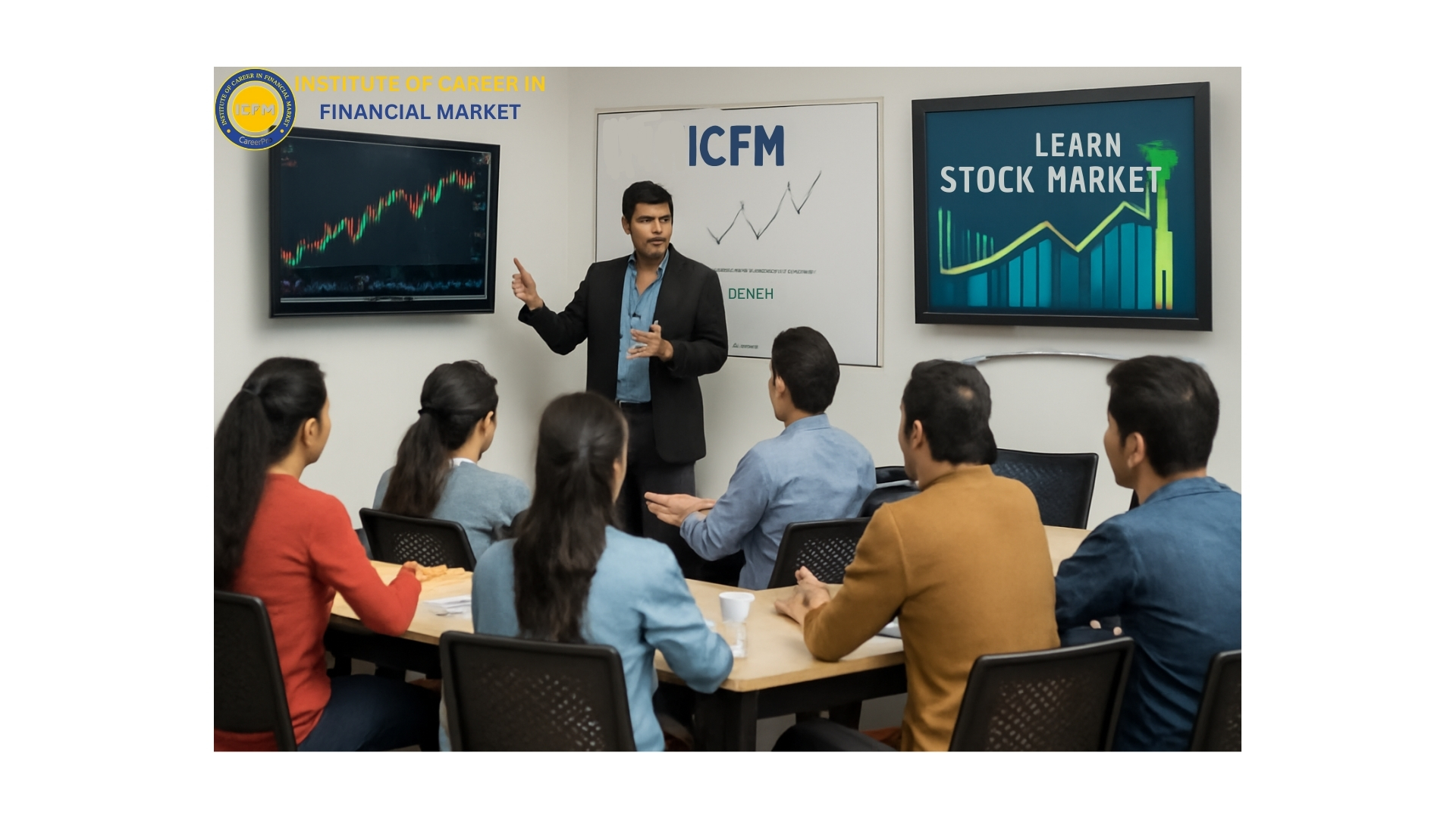 ICFM experts guiding students on how to learn stock market in India