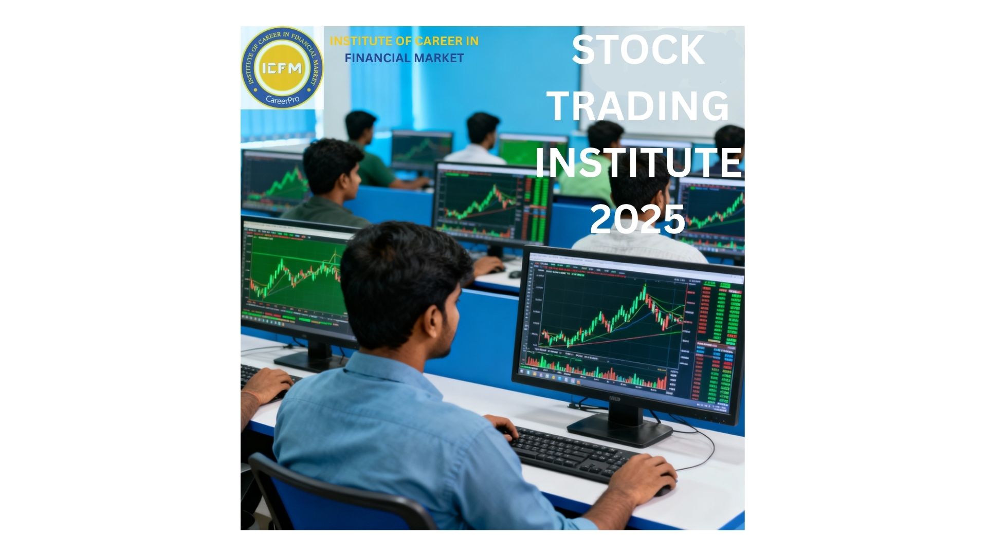 Live market trading session at ICFM Rohini Stock Trading Institute