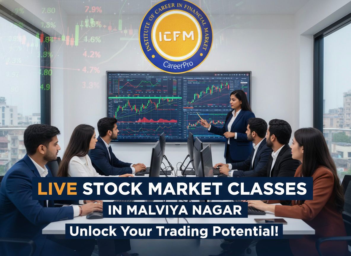 live stock market classes in Malviya Nagar by ICFM India